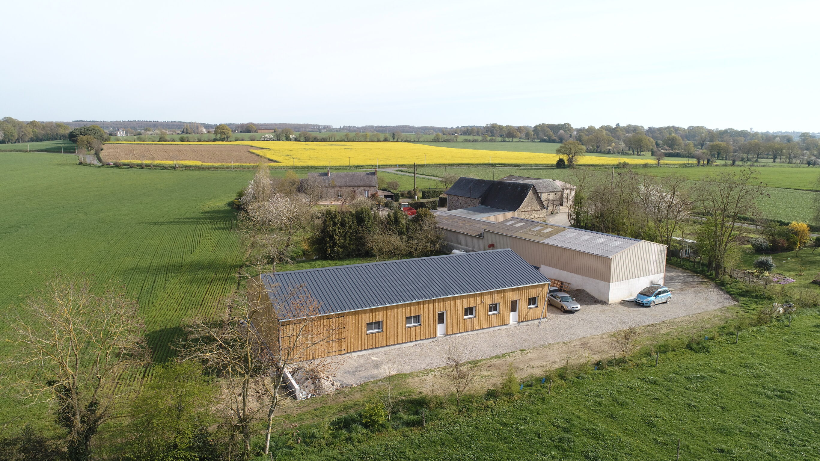 la ferme vue du ciel